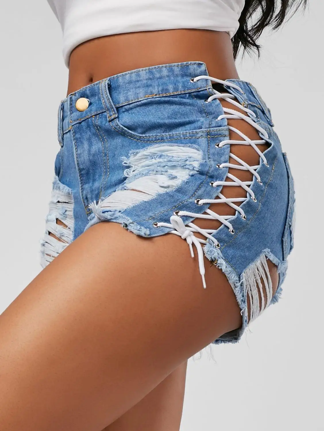 Summer Denim Shorts Women 2019 Sexy Bandage shorts jeans New Hole Solid Lacing Jeans Shorts Female Ripped Short Pants
Summer Denim Shorts Women 2019 Sexy Bandage shorts jeans New Hole Solid Lacing Jeans Shorts Female Ripped Short Pants