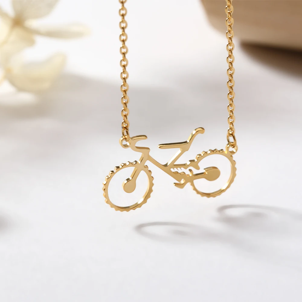 Bicycle necklaces & pendants For Women bike jewellery Gold Stainless Steel Chain Necklece Maxi Colar ciondolo bike
Bicycle necklaces & pendants For Women bike jewellery Gold Stainless Steel Chain Necklece Maxi Colar ciondolo bike