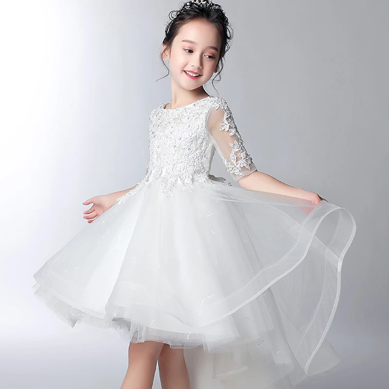 U-SWEAR 2020 New Arrival Kid Flower Girl Dresses O-neck Half Sleeve Lace Pearls Beaded High Low Chiffon Girls Pageant Dresses
U-SWEAR 2020 New Arrival Kid Flower Girl Dresses O-neck Half Sleeve Lace Pearls Beaded High Low Chiffon Girls Pageant Dresses