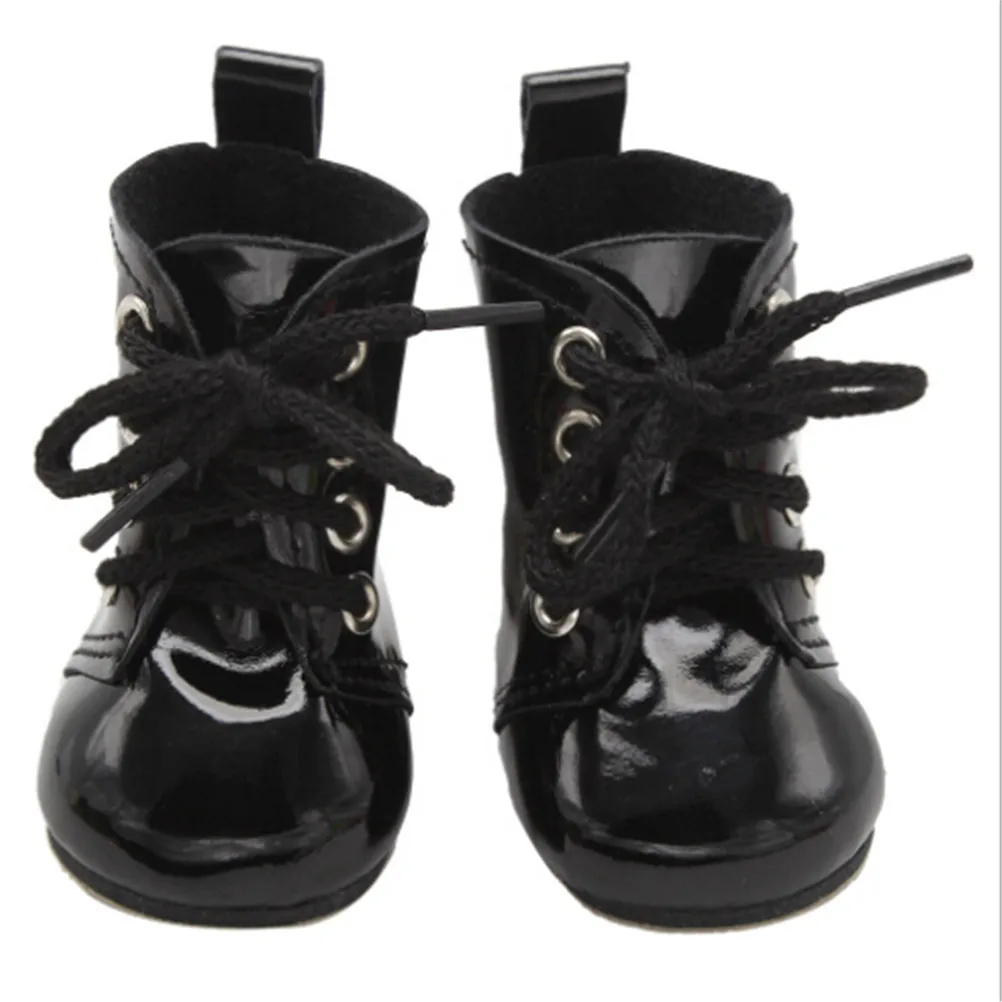 1Pair Popular Black Lace Up PU Martin Boots Shoes for 18inch Girls Dolls Christmas Girls Toys Accessories
1Pair Popular Black Lace Up PU Martin Boots Shoes for 18inch Girls Dolls Christmas Girls Toys Accessories