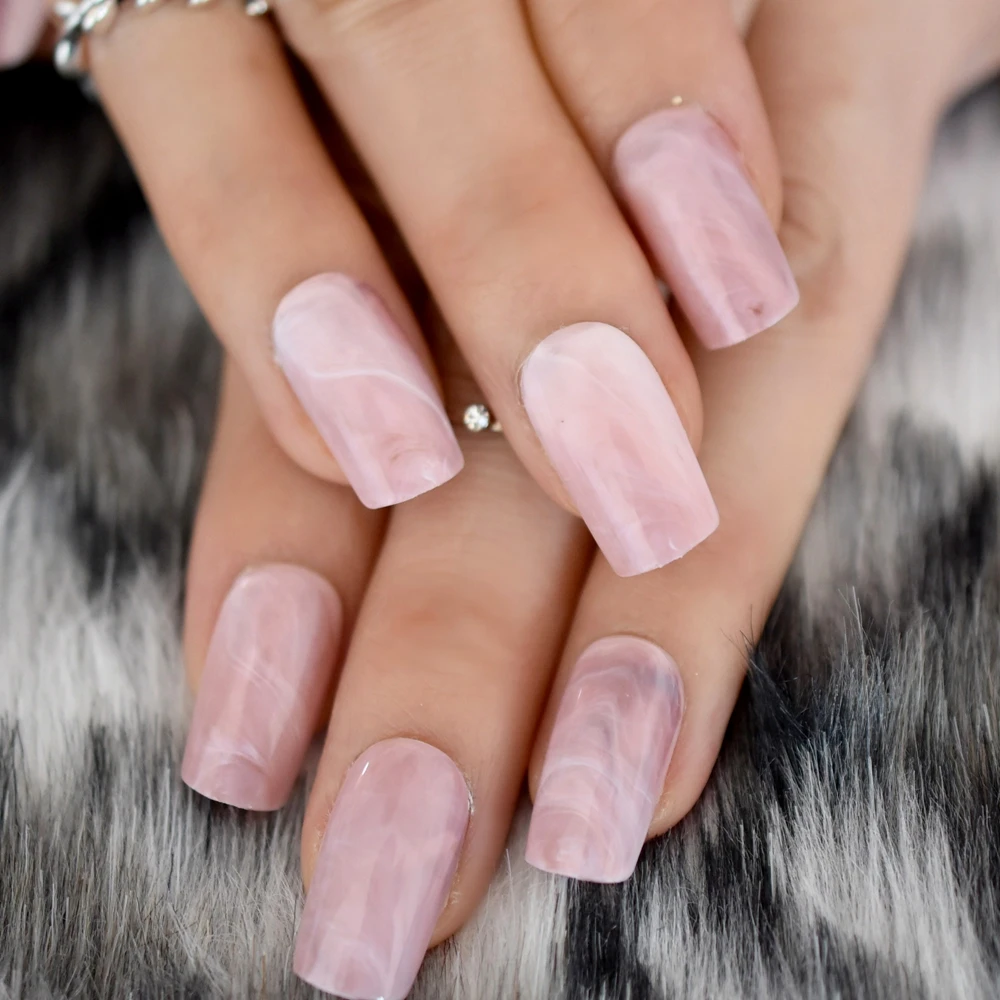 Square Head False Nails Tips Pink Marble Texture Fake Nail Acrylic Nails Full Wrap Artificial Nail Tips
Square Head False Nails Tips Pink Marble Texture Fake Nail Acrylic Nails Full Wrap Artificial Nail Tips