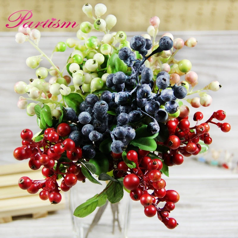 10PCS Decorative Artificial Blueberry Fruit Berry Flower Bud Silk Flowers Fruits For Wedding Home Garden Decoration Silk Plants
10PCS Decorative Artificial Blueberry Fruit Berry Flower Bud Silk Flowers Fruits For Wedding Home Garden Decoration Silk Plants