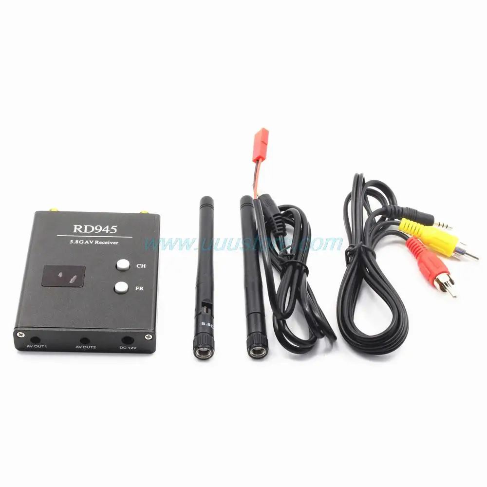FPV беспроводной 5 8G 48CH RD945 двойной приемник разнесенных сигналов с A/V и кабелем