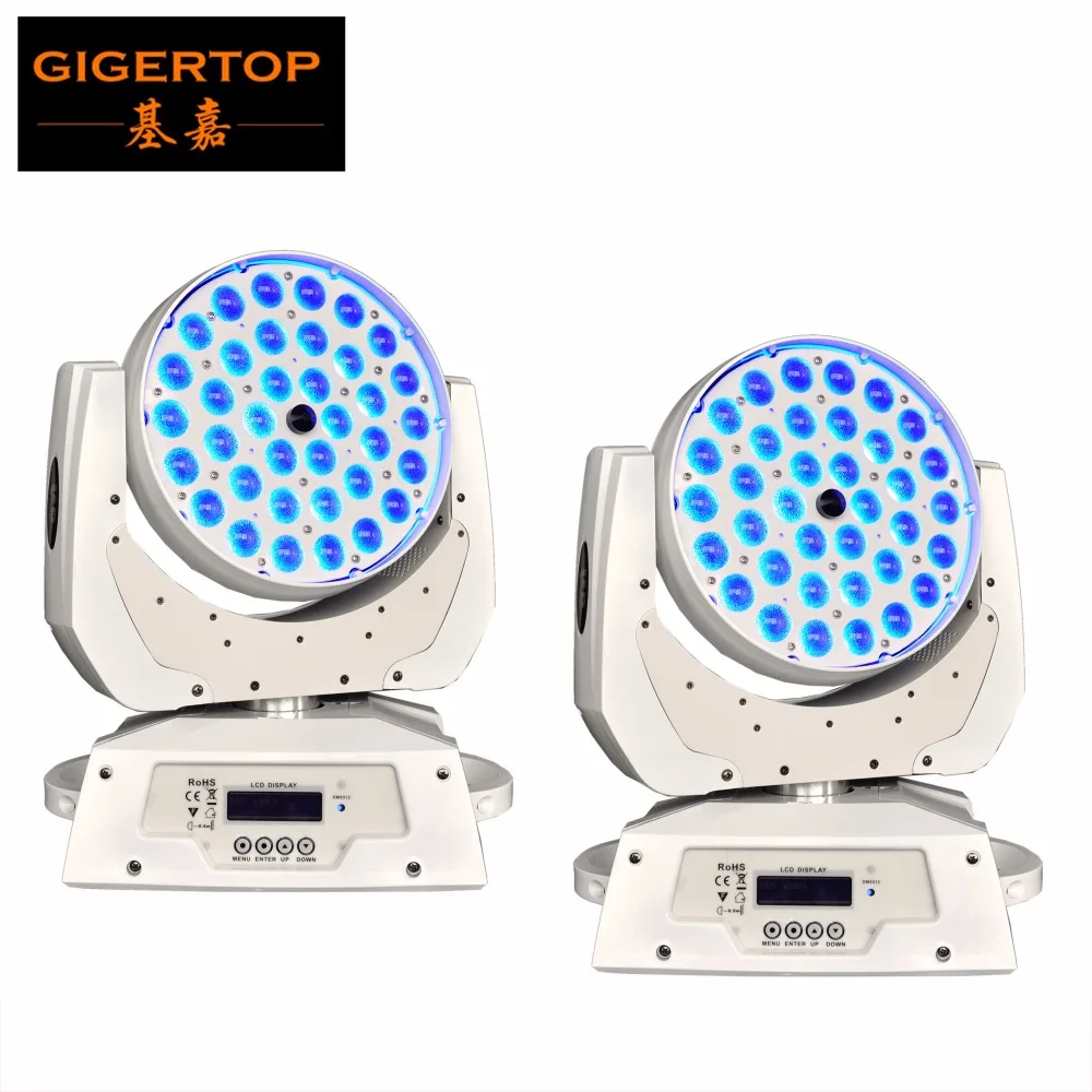 White Case 2pcs/lot 36x10W Zoom Led Moving Head Light DMX 512 14CH LCD Screen RGBW Led Moving Head Wash Light 90V-240V
White Case 2pcs/lot 36x10W Zoom Led Moving Head Light DMX 512 14CH LCD Screen RGBW Led Moving Head Wash Light 90V-240V