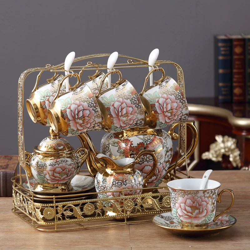 XING KILO European ceramic coffee set living room decoration coffee pot milk jug sugar cup coffee cup luxury wedding gift
XING KILO European ceramic coffee set living room decoration coffee pot milk jug sugar cup coffee cup luxury wedding gift