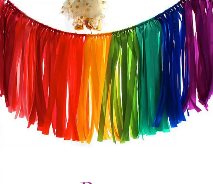 39.3 inch Wedding banner decoration satin ribbon tassel garland birthday party decor colorful rainbow festive christmas supplies
39.3 inch Wedding banner decoration satin ribbon tassel garland birthday party decor colorful rainbow festive christmas supplies