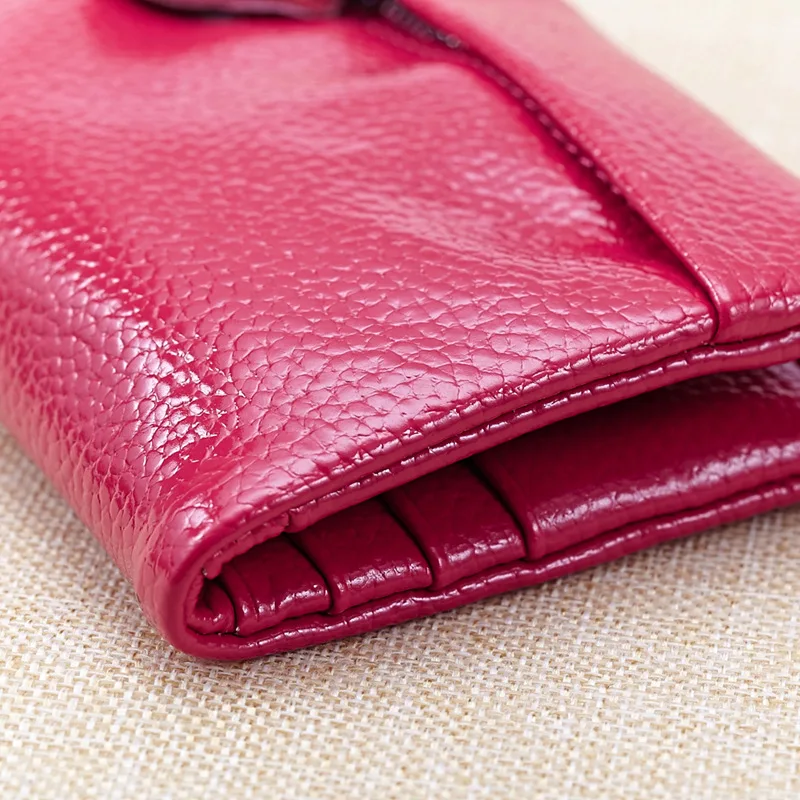 2018 New Genuine Cow Leather Short Design Large Capacity Women's Wallet Purse Female Wallets with Zipper Coin Bag Card Holder | Багаж и