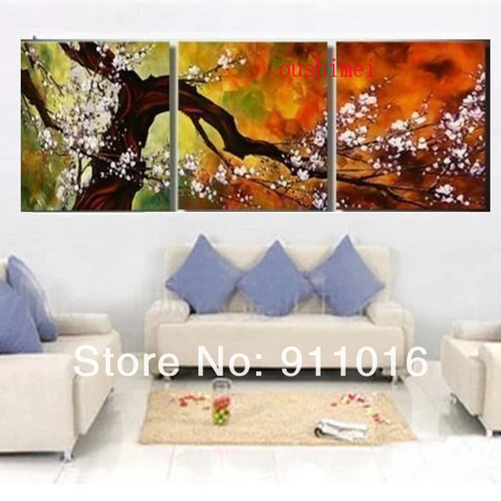 Decorative Painting Modern Abstract Plum Tree Landscape Picture Frameless Set Flower Paintings Mural Wall Painting On Canvas
Decorative Painting Modern Abstract Plum Tree Landscape Picture Frameless Set Flower Paintings Mural Wall Painting On Canvas