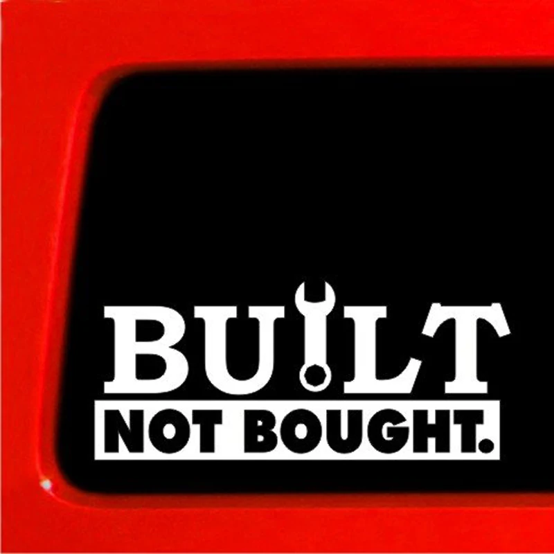 2шт черный/белый BUILT NOT BOUGHT-наклейка виниловый Декаль для автомобиля грузовика 4 "x4" drift import 
2шт черный/белый BUILT NOT BOUGHT-наклейка виниловый Декаль для автомобиля грузовика 4 "x4" drift import
