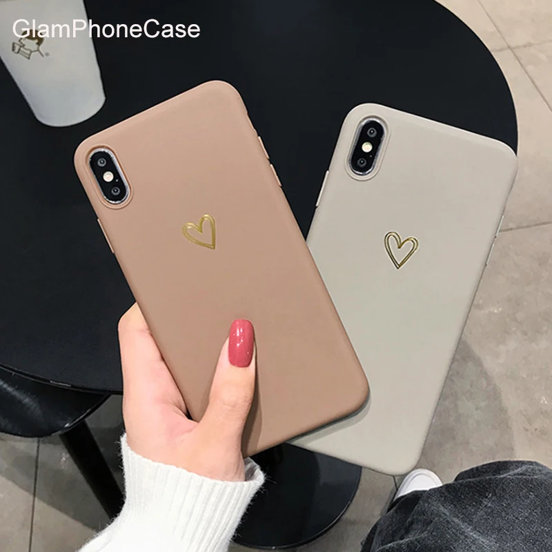 Чехол GlamPhone для iPhone11Pro/MAX 7 8 Plus простой чехол iPhone11 XR XS Max 6 6s мягкий из ТПУ|Бамперы| |