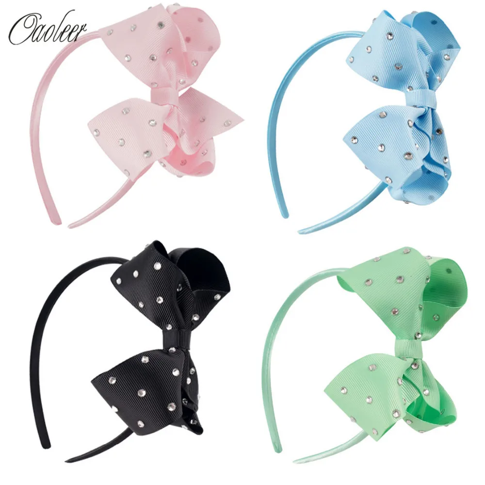 4pcs/lot Girl Boutique Hairband 4inch Rhinestone Hair Bow With HairbandS Handmade Kids Headband Hair Accessories
4pcs/lot Girl Boutique Hairband 4inch Rhinestone Hair Bow With HairbandS Handmade Kids Headband Hair Accessories