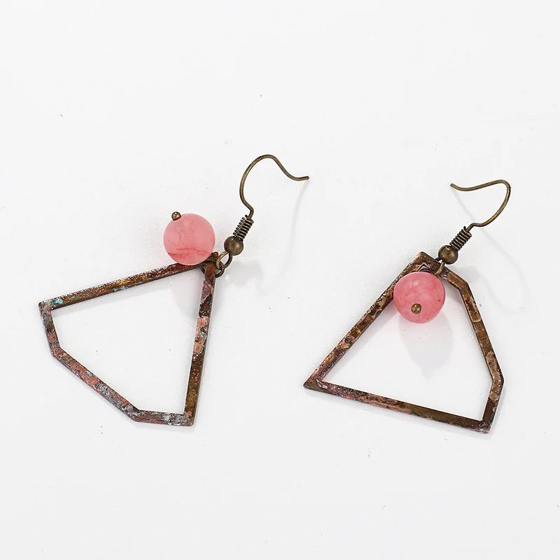 Retro Copper Bronze Drop Earrings Pink Pearl Pendant Bohemian Geometric Dangle Earrings for Women Party Ear Jewelry
Retro Copper Bronze Drop Earrings Pink Pearl Pendant Bohemian Geometric Dangle Earrings for Women Party Ear Jewelry