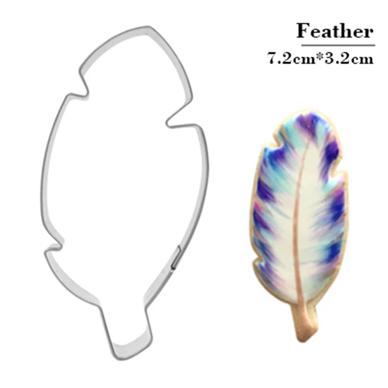 ANGRLY Feather Cookie Cutter Stainless Steel Cut Biscuit Mold Cooking Tools Cake Fondant Decorating
ANGRLY Feather Cookie Cutter Stainless Steel Cut Biscuit Mold Cooking Tools Cake Fondant Decorating