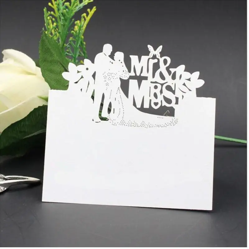 100pcs/lot Cut-out skeleton Mr&Mrs Romantic Wedding Birthday Party Table Name Wine Food Guest Seats Place Cards Favor Decoration
100pcs/lot Cut-out skeleton Mr&Mrs Romantic Wedding Birthday Party Table Name Wine Food Guest Seats Place Cards Favor Decoration