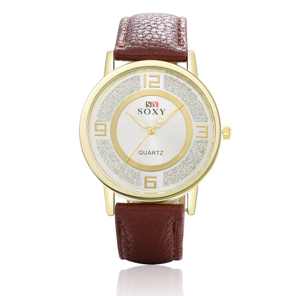 SOXY Brand Luxury Gold Watches Fashion Leather Quartz Watch Women Dress Watch Ladies Watch Hours Relogio Feminino orologio donna
SOXY Brand Luxury Gold Watches Fashion Leather Quartz Watch Women Dress Watch Ladies Watch Hours Relogio Feminino orologio donna