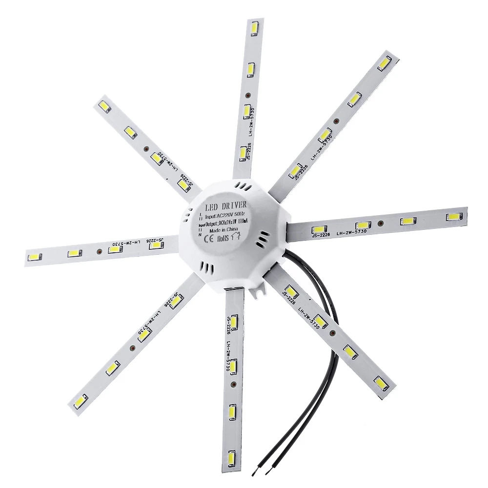 New 16W 1200LM LED Ceiling Lamp Modified Light Source Lamp Plate Octopus 5730SMD LED Ceiling Octopus Light Round Kitchen Bedroom
New 16W 1200LM LED Ceiling Lamp Modified Light Source Lamp Plate Octopus 5730SMD LED Ceiling Octopus Light Round Kitchen Bedroom
