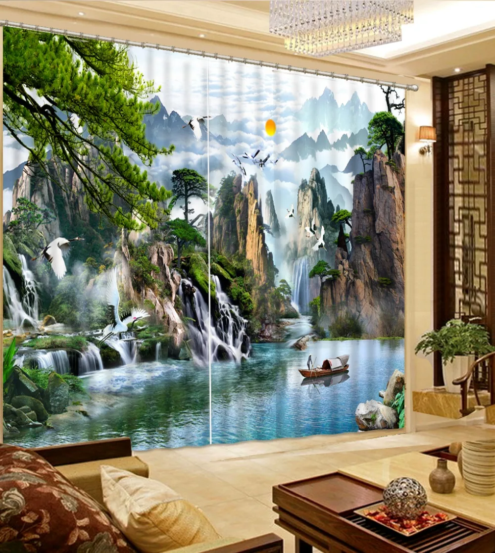 Classic Home Decor Luxury European Modern nature scenery 3d curtain modern home decor Blackout Shade Window Curtains
Classic Home Decor Luxury European Modern nature scenery 3d curtain modern home decor Blackout Shade Window Curtains