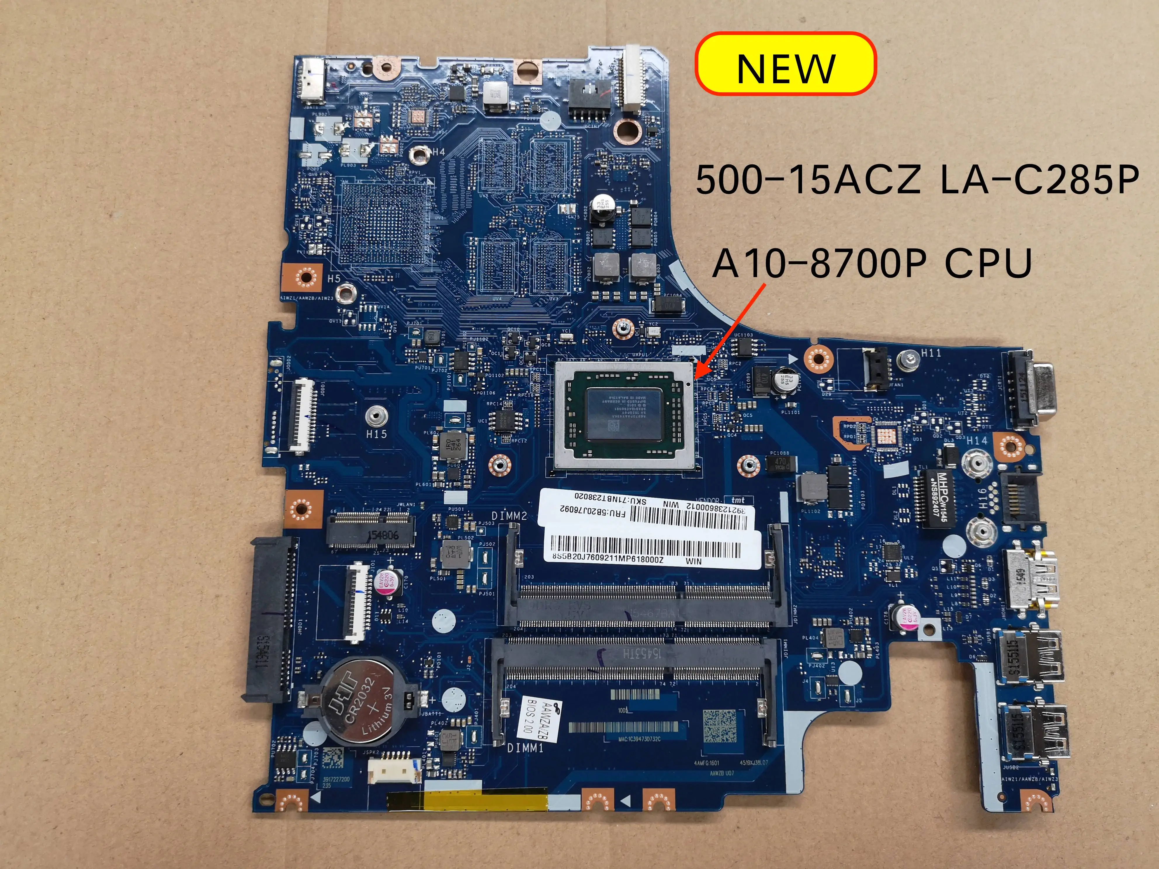Для Lenovo ideapad 500-15adapter AAWZA ZB LA-C285P материнская плата для ноутбука с AMD A10-8700P CPU FRU 5B20J76092
Для Lenovo ideapad 500-15adapter AAWZA ZB LA-C285P материнская плата для ноутбука с AMD A10-8700P CPU FRU 5B20J76092