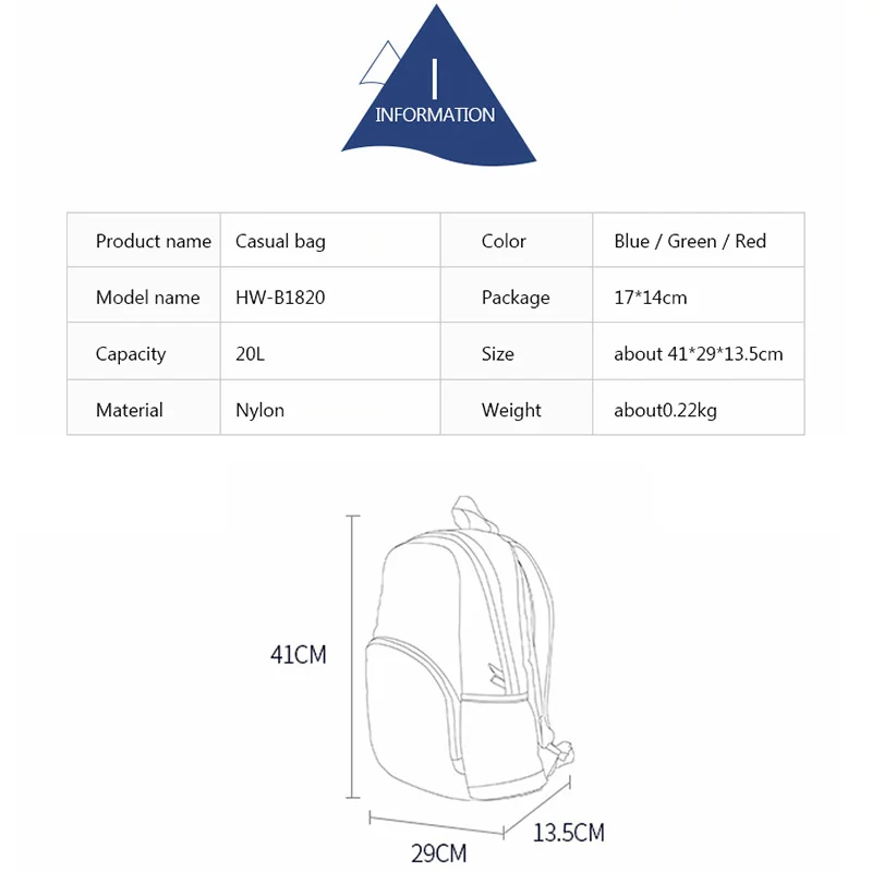 Hewolf Ultralight Outdoor Sports Bags 20L Water Resistant Shoulder Backpack Men Women Outdoor Camping Climbing Hiking Travel Bag
Hewolf Ultralight Outdoor Sports Bags 20L Water Resistant Shoulder Backpack Men Women Outdoor Camping Climbing Hiking Travel Bag