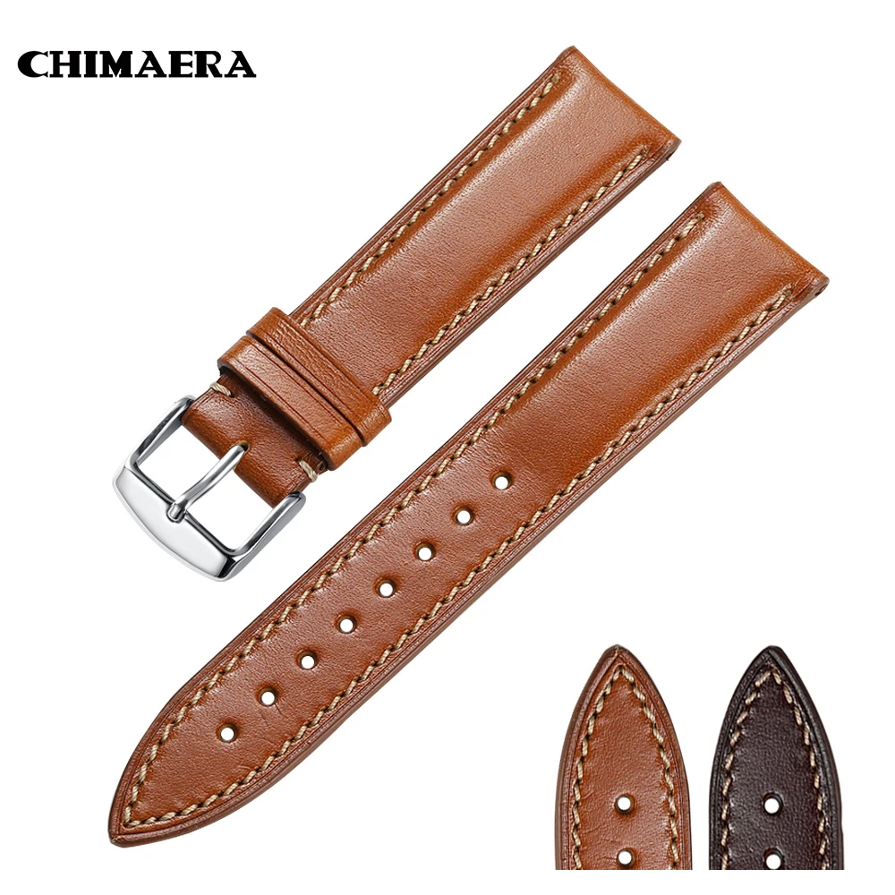 CHIMAERA 16mm-24mm Leather Calfskin Strap With Pin Buckle, Multiple Colors With Universal Strap
CHIMAERA 16mm-24mm Leather Calfskin Strap With Pin Buckle, Multiple Colors With Universal Strap