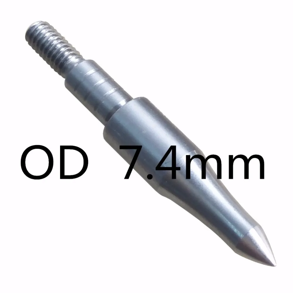 Field Points Stainless Steel OD7.4mm 100gn 120gn 12ps/Lot Arrowheads Connect for archery hunting Suitable of crossbow and comp
Field Points Stainless Steel OD7.4mm 100gn 120gn 12ps/Lot Arrowheads Connect for archery hunting Suitable of crossbow and comp