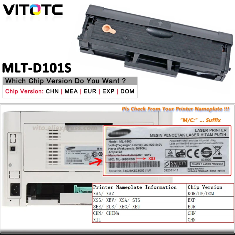 MLT-D101S D101 mlt d101s тонер-картридж совместимый с Samsung ML-2165 2160 2166W SCX 3400 3401 3405F 3405FW 3407 SF-760P SF761
MLT-D101S D101 mlt d101s тонер-картридж совместимый с Samsung ML-2165 2160 2166W SCX 3400 3401 3405F 3405FW 3407 SF-760P SF761
