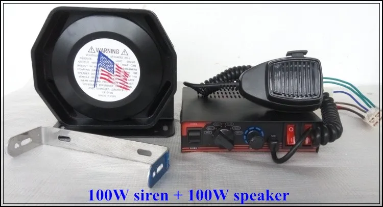 DC12V 100W car warning alarm amplifier with microphone,7 warning sounds,2light switches +100W slim speaker
DC12V 100W car warning alarm amplifier with microphone,7 warning sounds,2light switches +100W slim speaker