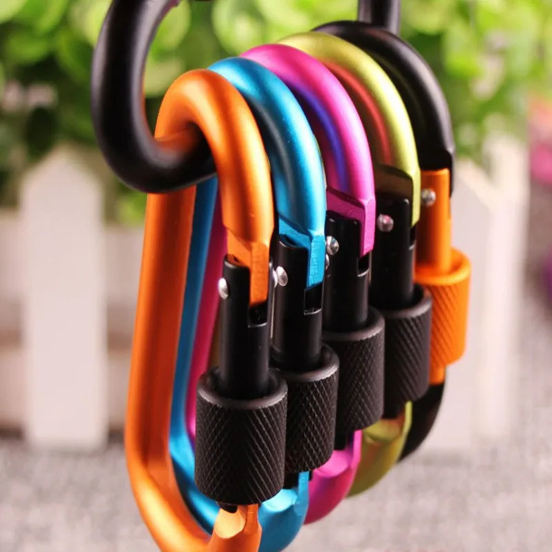 1Pcs Aluminum Carabiner D-Ring Key Chain Clip Snap Hook Karabiner Camping Multicolor
1Pcs Aluminum Carabiner D-Ring Key Chain Clip Snap Hook Karabiner Camping Multicolor