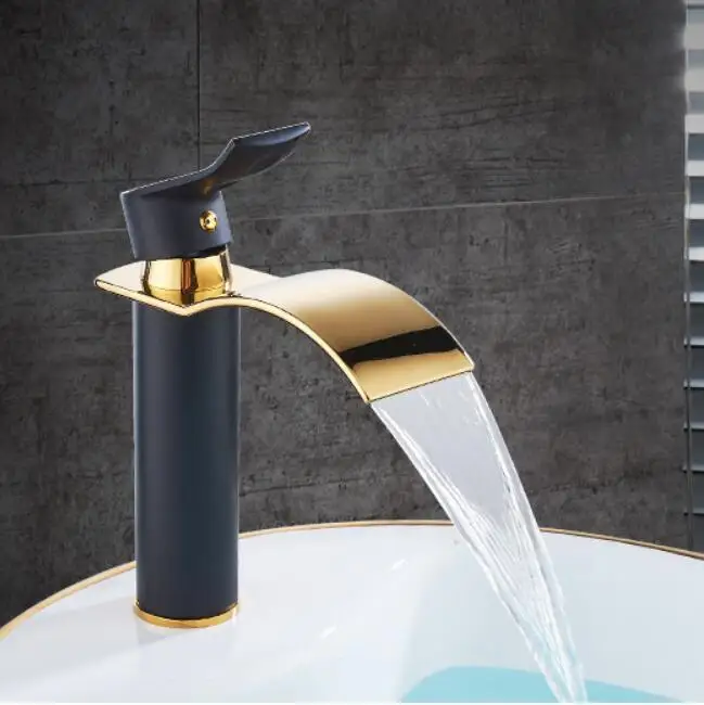 New Arrival Crane Gold and white color Waterfall Faucet Bathroom Faucet Bathroom Basin Faucet Mixer Tap Hot and Cold Sink faucet
New Arrival Crane Gold and white color Waterfall Faucet Bathroom Faucet Bathroom Basin Faucet Mixer Tap Hot and Cold Sink faucet