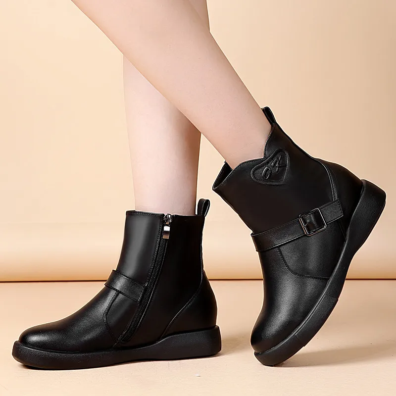 Winter Boots Women 100% Natural Full Genuine Leather Ankle Boots for Women Shoes Real Wool Snow Boots Women Warm Ladies Shoes
Winter Boots Women 100% Natural Full Genuine Leather Ankle Boots for Women Shoes Real Wool Snow Boots Women Warm Ladies Shoes