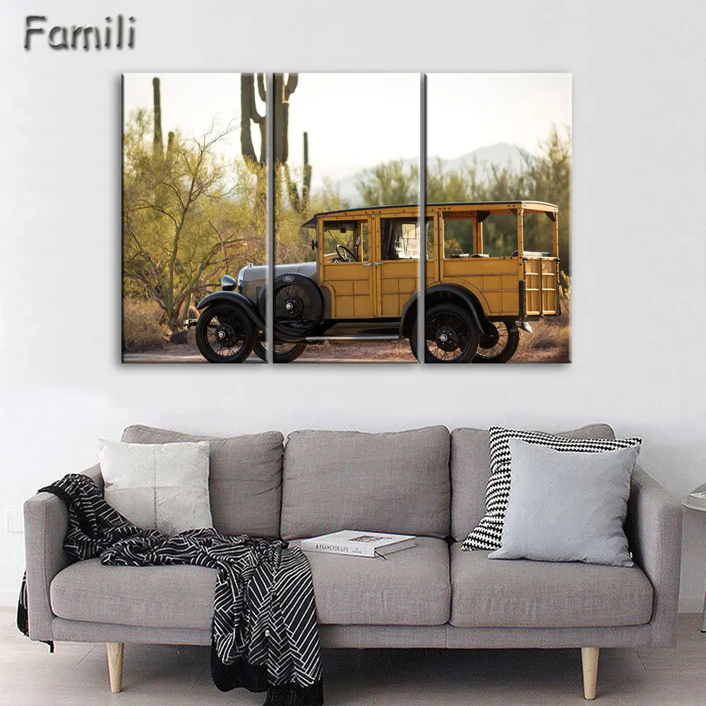 3 Pcs/Set Modern Landscape Painting Printed On Canvas Classic Retro Car Canvas Paintings for living room wall
3 Pcs/Set Modern Landscape Painting Printed On Canvas Classic Retro Car Canvas Paintings for living room wall