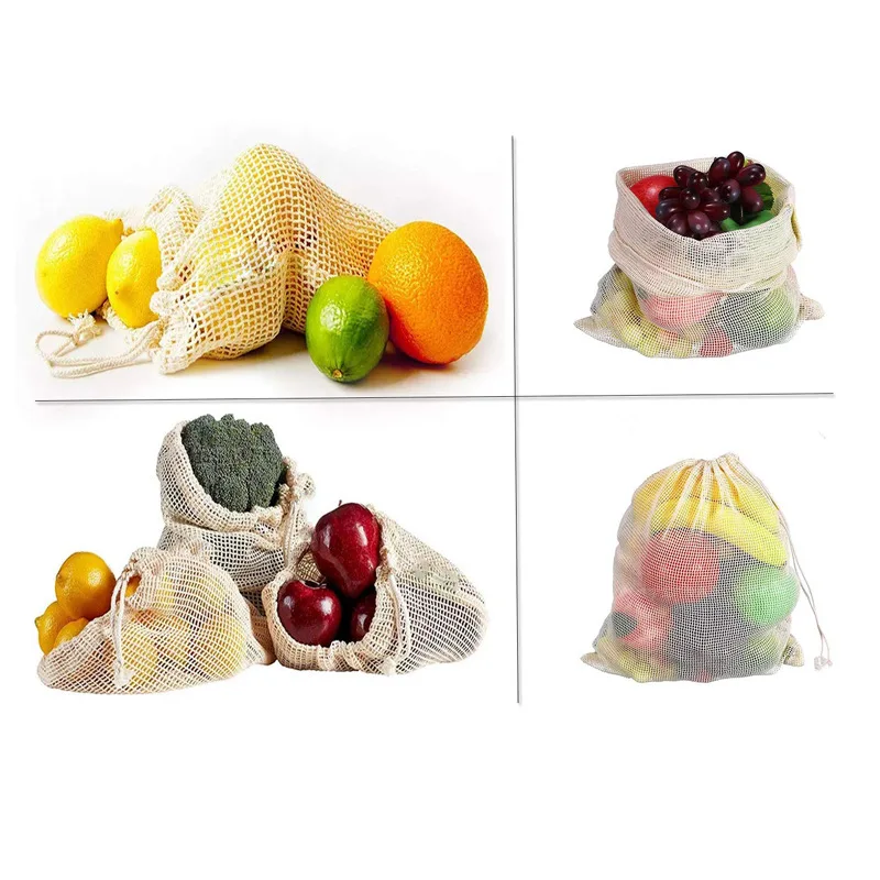 15pcs/set Reusable Cotton Mesh Produce Bags Fruit Vegetable Shopping Organize Bag Washable Durable Grocery Tote Carry Pouch Bag
15pcs/set Reusable Cotton Mesh Produce Bags Fruit Vegetable Shopping Organize Bag Washable Durable Grocery Tote Carry Pouch Bag
