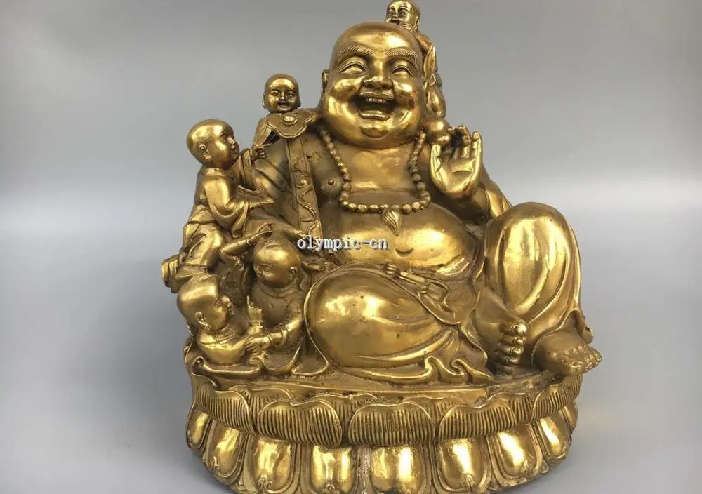 11'' Classica Brass chinese folk auspicious Five Boys child Frolic lucky Buddha
11'' Classica Brass chinese folk auspicious Five Boys child Frolic lucky Buddha