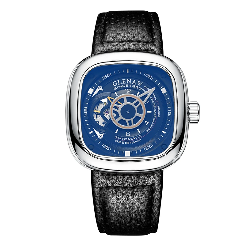GLENAW Automatic Watch,Leather Hand Watch For Men Waterproof Mechanical Steeldive Square Military Sport Wrist Tourbillon
GLENAW Automatic Watch,Leather Hand Watch For Men Waterproof Mechanical Steeldive Square Military Sport Wrist Tourbillon