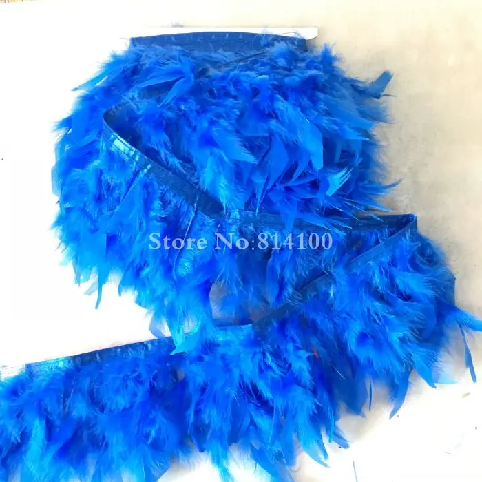 10yards/lot Dark blue Turkey feather Fringe Feather Plumes trim 10-15cm Marabou feather Fluffy for Party Clothing Accessories
10yards/lot Dark blue Turkey feather Fringe Feather Plumes trim 10-15cm Marabou feather Fluffy for Party Clothing Accessories