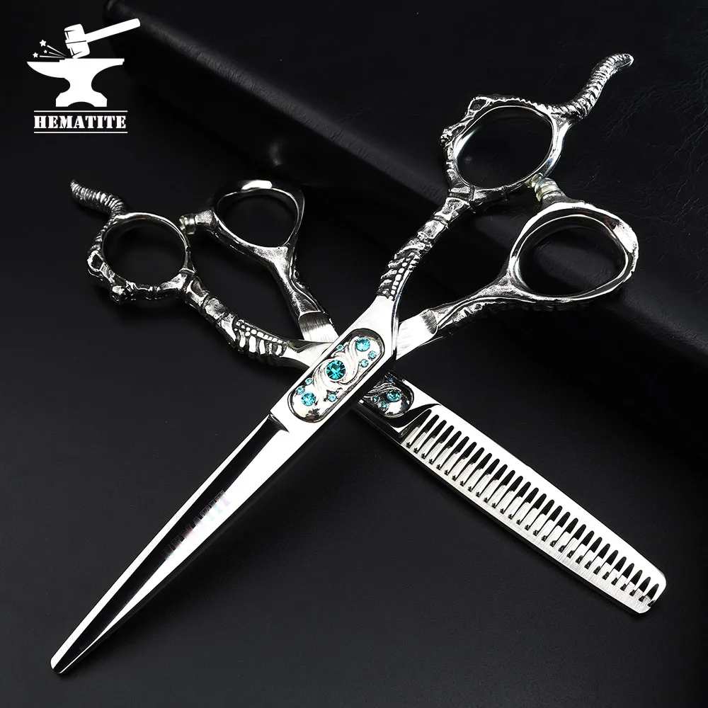 6 inch hair salon hairdressing scissors hair scissors set unique Japanese 440C professional cutting and thinning scissors
6 inch hair salon hairdressing scissors hair scissors set unique Japanese 440C professional cutting and thinning scissors