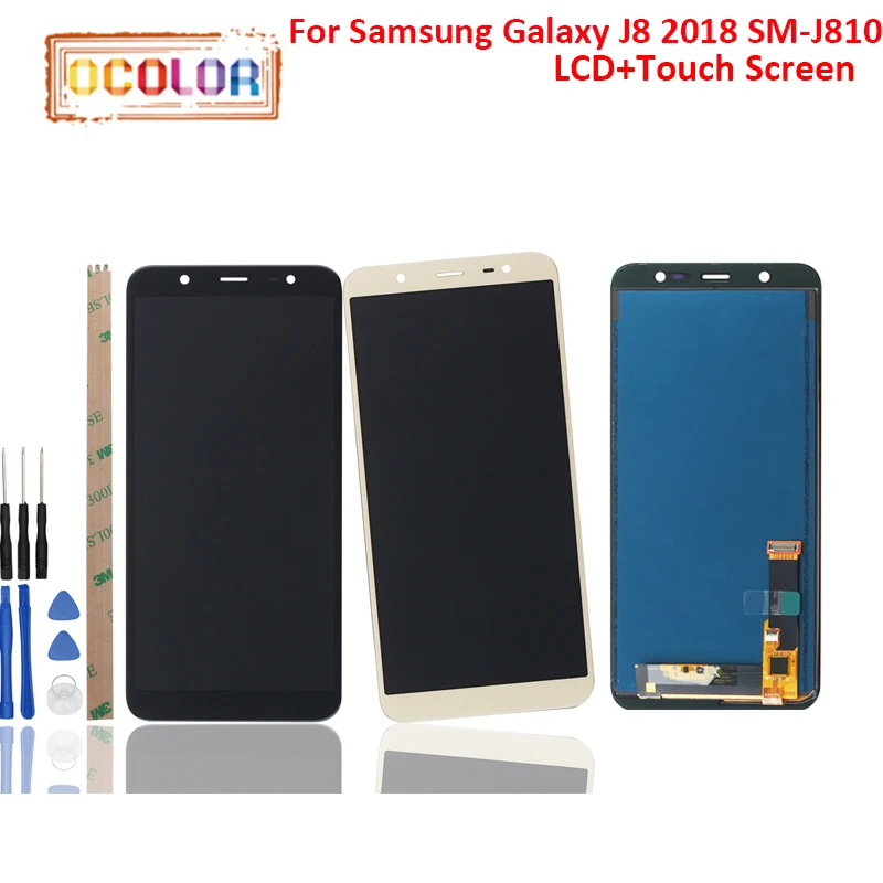 Ocolor для Samsung Galaxy J8 2018 SM-J810 ЖК-дисплей Дисплей и Сенсорный экран отличные Запчасти