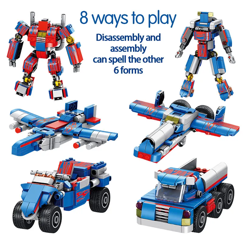 833pcs Special Commando Deformation Robot Building Blocks Compatible Military High-tech Truck Plane Bricks Educational Kids Toys
833pcs Special Commando Deformation Robot Building Blocks Compatible Military High-tech Truck Plane Bricks Educational Kids Toys