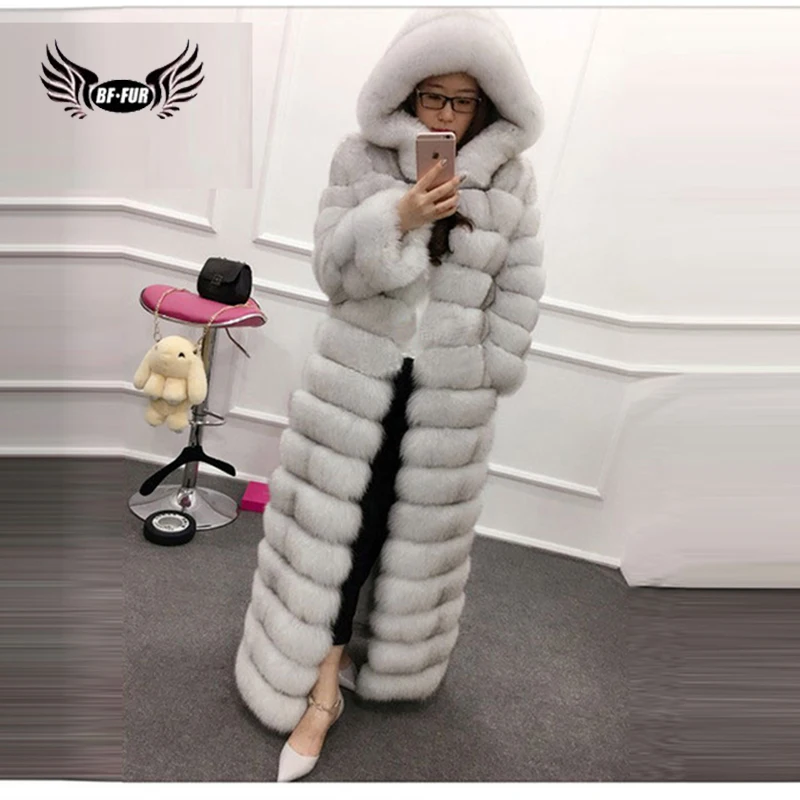 BFFUR Real Luxury 100% Real Fox Fur Coat Female Fashion Elegant Genuine Leather 130cm Long 6XL Plus Size Coat Winter Coat Women
BFFUR Real Luxury 100% Real Fox Fur Coat Female Fashion Elegant Genuine Leather 130cm Long 6XL Plus Size Coat Winter Coat Women