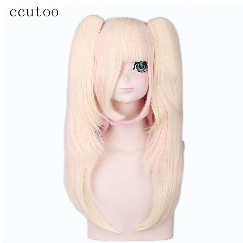 ccutoo 26inch Blonde Pink Mix Flat Bangs High Temperature Fiber Synthetic Hair Party Cosplay Costume Wigs Peluca Chip Ponytails
ccutoo 26inch Blonde Pink Mix Flat Bangs High Temperature Fiber Synthetic Hair Party Cosplay Costume Wigs Peluca Chip Ponytails