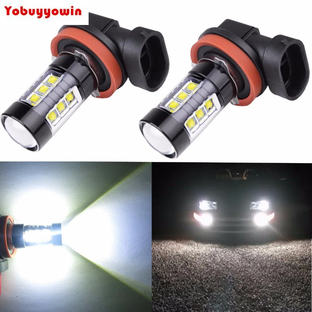 

High Power 80W CREE Chips Super Bright 6000K White H11 H8 H16 Type 2 LED Bulbs for Fog Light Lamp Replacement