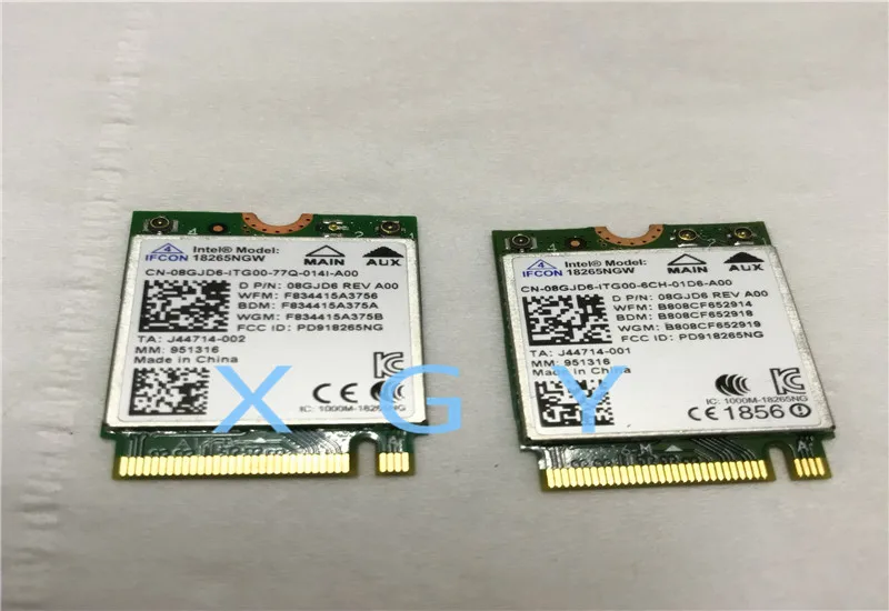 Оригинальная трехдиапазонная беспроводная сетевая карта для DELL intel Wireless-AC 18265 AC, обновление WiGig NGFF 100%, тест ОК
Оригинальная трехдиапазонная беспроводная сетевая карта для DELL intel Wireless-AC 18265 AC, обновление WiGig NGFF 100%, тест ОК
