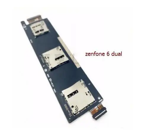Для Asus Zenfone 2 ze551ml/Zenfone 5/6 оригинальный держатель SIM Card Reader Разъем Слот шлейф