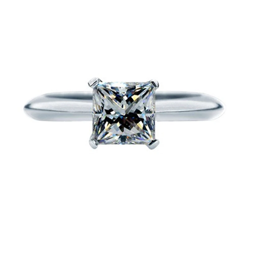 2CT 7X7mm G-H Princess Cut Moissanite Diamond Ring Wedding Jewel Test Positive Certificate Real 925 Sterling Silver Ring
2CT 7X7mm G-H Princess Cut Moissanite Diamond Ring Wedding Jewel Test Positive Certificate Real 925 Sterling Silver Ring