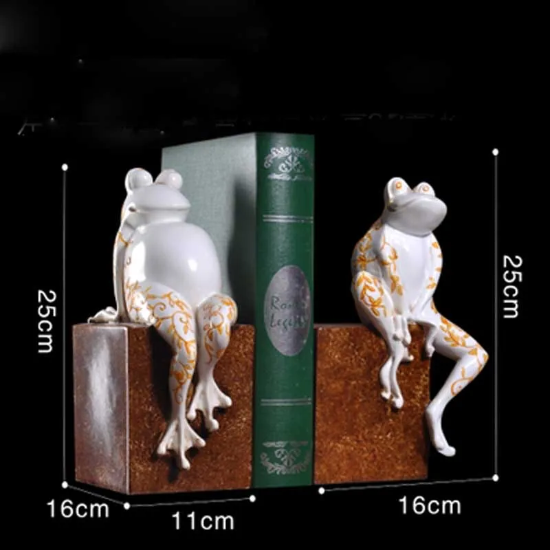American antique resin Painted Frog lovers Resin Bookend Shelf Bookend Holder Office Supplies Home Decoration Book Stand
American antique resin Painted Frog lovers Resin Bookend Shelf Bookend Holder Office Supplies Home Decoration Book Stand