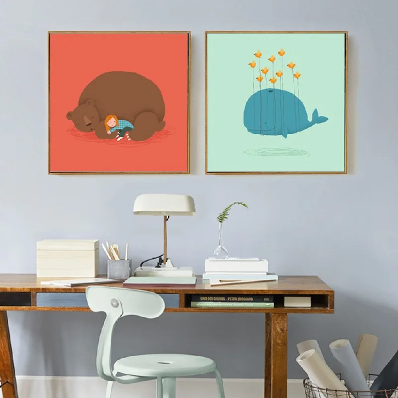 Cute Cartoon Blue Whale And Bear Sleeping Poster Print Picture Home Wall Art Canvas Painting Aisle Bedroom Decoration Custom
Cute Cartoon Blue Whale And Bear Sleeping Poster Print Picture Home Wall Art Canvas Painting Aisle Bedroom Decoration Custom