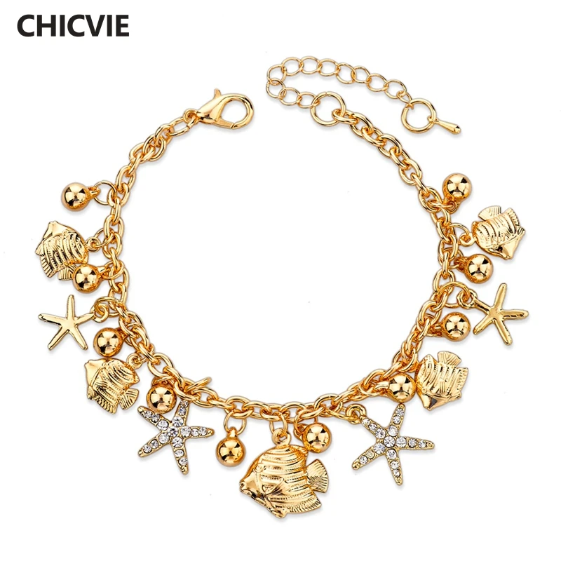 CHICVIE Imitation Lock Flower Charm Bracelets WIth Stones For Women Gold Alloy Bracelet Jewelry Wholesale Bracelets SBR150206
CHICVIE Imitation Lock Flower Charm Bracelets WIth Stones For Women Gold Alloy Bracelet Jewelry Wholesale Bracelets SBR150206
