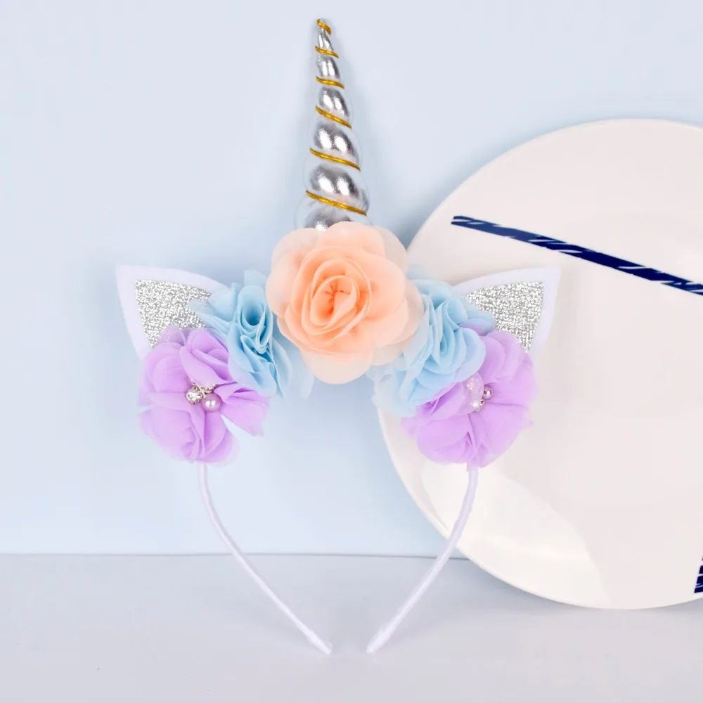 Girls Unicorn Headband Chiffon Flowers Unicorn Horn Hairband Glitter Headband for Kids Unicorn Birthday Party Hair Accessories
Girls Unicorn Headband Chiffon Flowers Unicorn Horn Hairband Glitter Headband for Kids Unicorn Birthday Party Hair Accessories