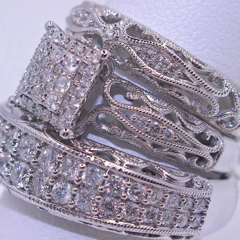 Luxury Brand 3 pcs/set Gold and Hollow Ring Set Big Square Cubic Zircon Wedding Ring For Men Women Jewelry Z5M183
Luxury Brand 3 pcs/set Gold and Hollow Ring Set Big Square Cubic Zircon Wedding Ring For Men Women Jewelry Z5M183
