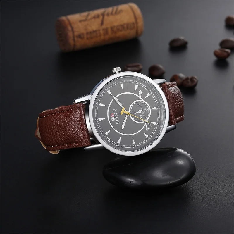 SOXY Luxury Brand Fashion Clearance Men Necessary Business Watch Leather Strap Quartz Watches Men Analog Watch Hombre Hour
SOXY Luxury Brand Fashion Clearance Men Necessary Business Watch Leather Strap Quartz Watches Men Analog Watch Hombre Hour